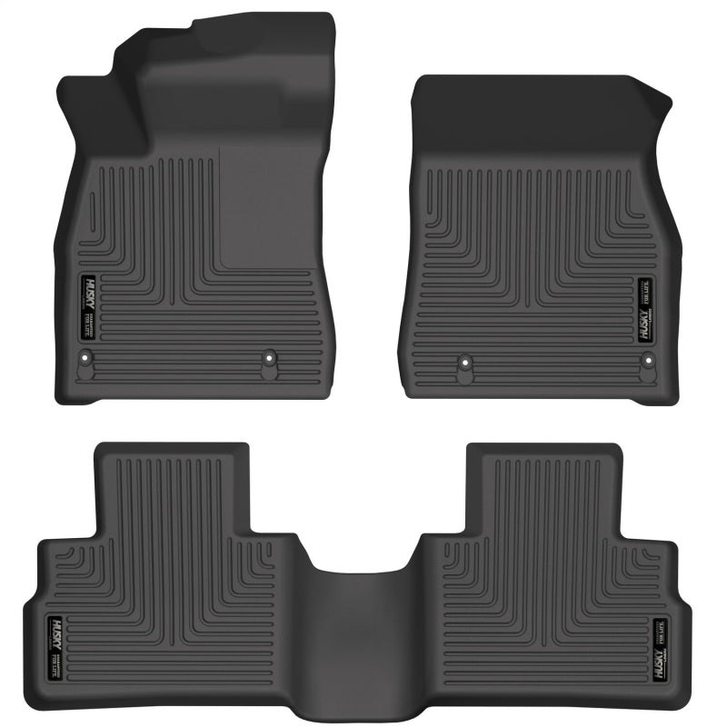 Husky Liners 20-21 Nissan Sentra Weatherbeater Front & 2nd Seat Floor Liners - Black Husky Liners 20-21 Nissan Sentra Weatherbeater Front & 2nd Seat Floor Liners - Black