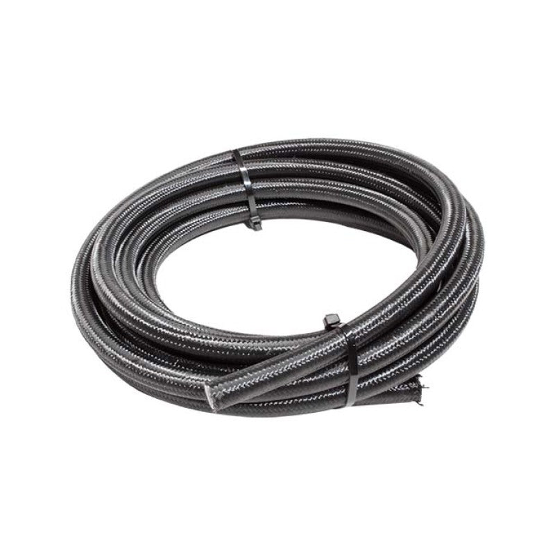 Snow 6AN Braided Stainless PTFE Hose - 15ft (Black) Snow 6AN Braided Stainless PTFE Hose - 15ft (Black)