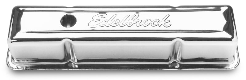 Edelbrock Valve Cover Signature Series Chevrolet 1959-1986 262-400 CI V8 Tall Chrome Edelbrock Valve Cover Signature Series Chevrolet 1959-1986 262-400 CI V8 Tall Chrome