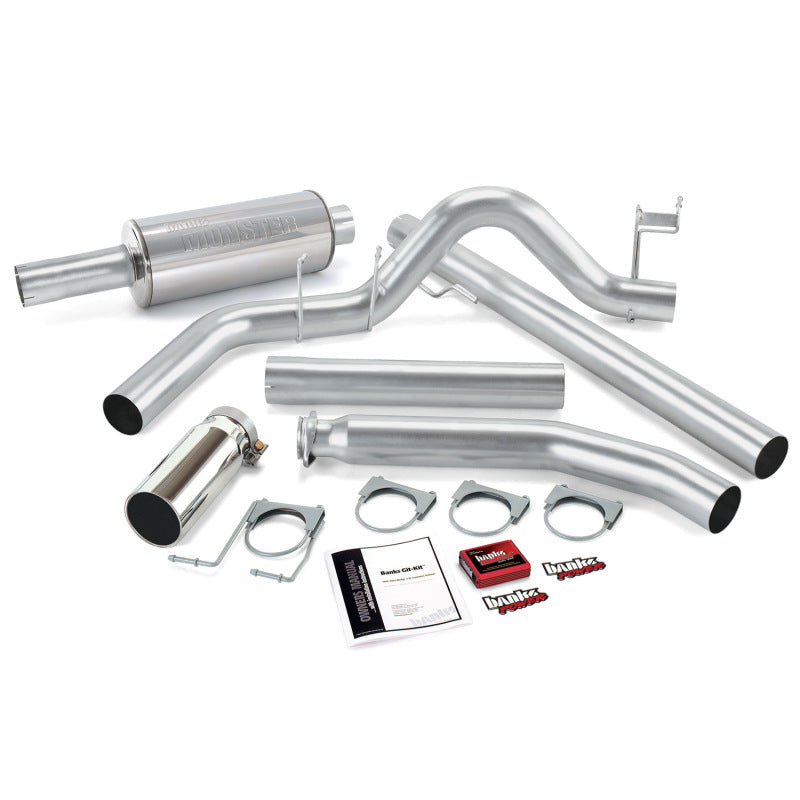Banks Power 98-00 Dodge 5.9L Std Cab Git-Kit - SS Single Exhaust w/ Chrome Tip Banks Power 98-00 Dodge 5.9L Std Cab Git-Kit - SS Single Exhaust w/ Chrome Tip