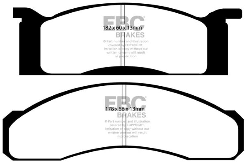 EBC 70 Ford Fairlane 4.1 Redstuff Front Brake Pads EBC 70 Ford Fairlane 4.1 Redstuff Front Brake Pads