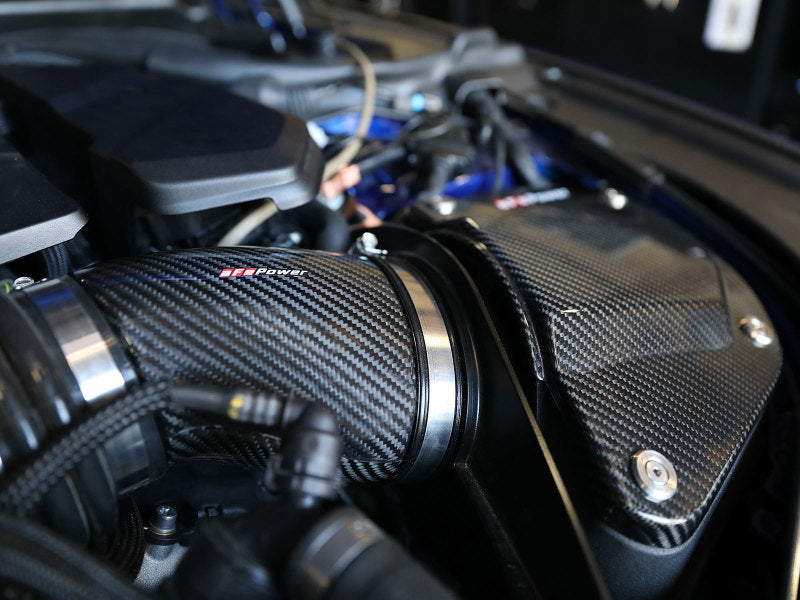 aFe Black Series Stage-2 Carbon Fiber Cold Air Intake System w/ Pro DRY S Media - 18-19 BMW M5 (F90) aFe Black Series Stage-2 Carbon Fiber Cold Air Intake System w/ Pro DRY S Media - 18-19 BMW M5 (F90)