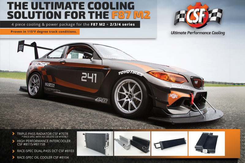 CSF 15-18 BMW M2 (F87) Race-Spec Oil Cooler CSF 15-18 BMW M2 (F87) Race-Spec Oil Cooler