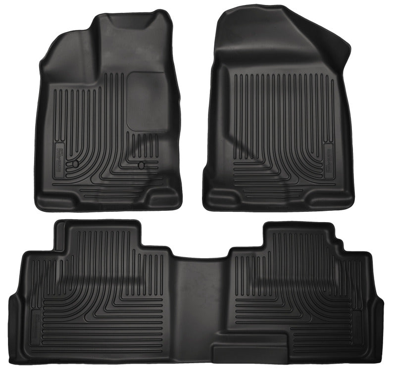 Husky Liners 07-13 Ford Edge / 07-13 Lincoln MKX Weatherbeater Black Front & 2nd Seat Floor Liners Husky Liners 07-13 Ford Edge / 07-13 Lincoln MKX Weatherbeater Black Front & 2nd Seat Floor Liners