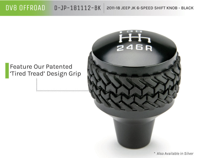 DV8 Offroad 2011-2018 Jeep JK 6-Speed Shift Knob Black DV8 Offroad 2011-2018 Jeep JK 6-Speed Shift Knob Black