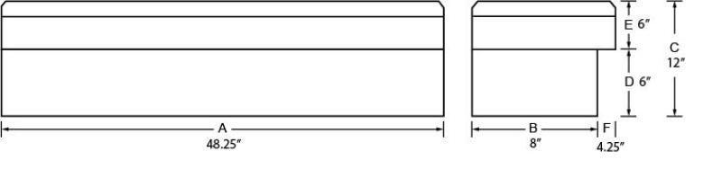 Tradesman Steel Side Bin Truck Tool Box (48in.) - White Tradesman Steel Side Bin Truck Tool Box (48in.) - White