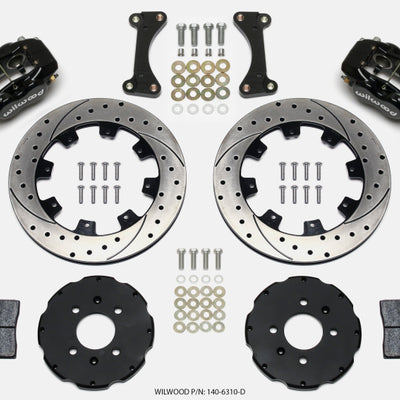 Wilwood Forged Dynalite Front Hat Kit 12.19in Drilled 90-99 Civic w/240 mm Disc