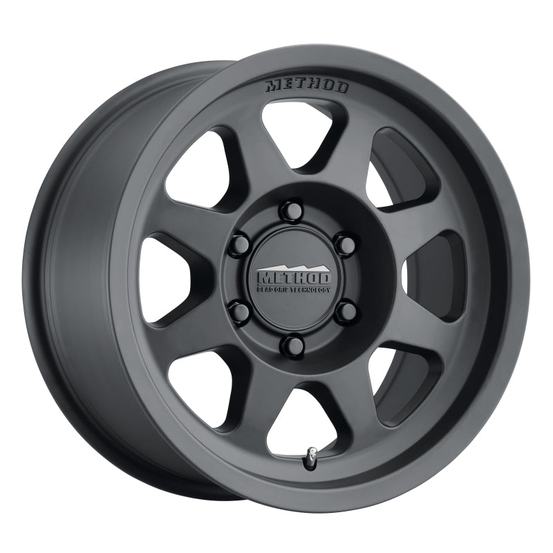 Method MR701 17x7.5 +50mm Offset 6x130 84.1mm CB Matte Black Wheel Method MR701 17x7.5 +50mm Offset 6x130 84.1mm CB Matte Black Wheel