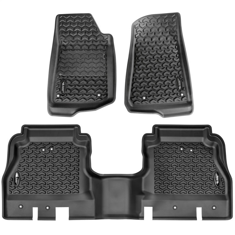 Rugged Ridge Floor Liner Kit Black F/R 20-21 Jeep Gladiator (JT) Rugged Ridge Floor Liner Kit Black F/R 20-21 Jeep Gladiator (JT)