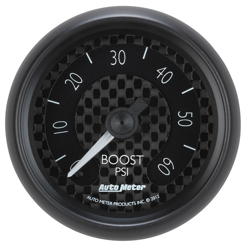 Autometer GT Series 52mm Mechanical 0-60 psi Boost Gauge Autometer GT Series 52mm Mechanical 0-60 psi Boost Gauge