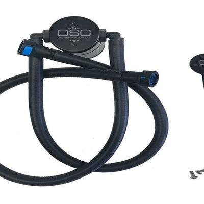 J&L 12-15 Chevrolet Camaro ZL1 6.2L Passenger Side Oil Separator 3.0 - Black Anodized