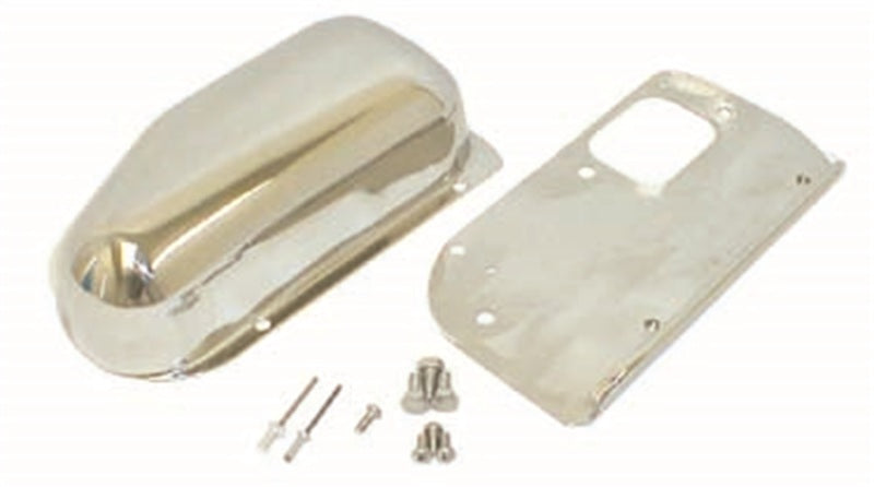 Rugged Ridge 76-86 Jeep CJ Stainless Steel Wiper Motor Cover Kit Rugged Ridge 76-86 Jeep CJ Stainless Steel Wiper Motor Cover Kit
