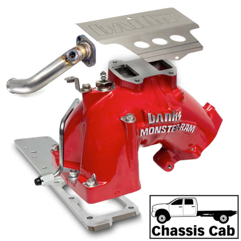 Banks Power 13-18 Dodge RAM 6.7L Monster-Ram Intake System W/Fuel Line-Chassis Cab Red Banks Power 13-18 Dodge RAM 6.7L Monster-Ram Intake System W/Fuel Line-Chassis Cab Red