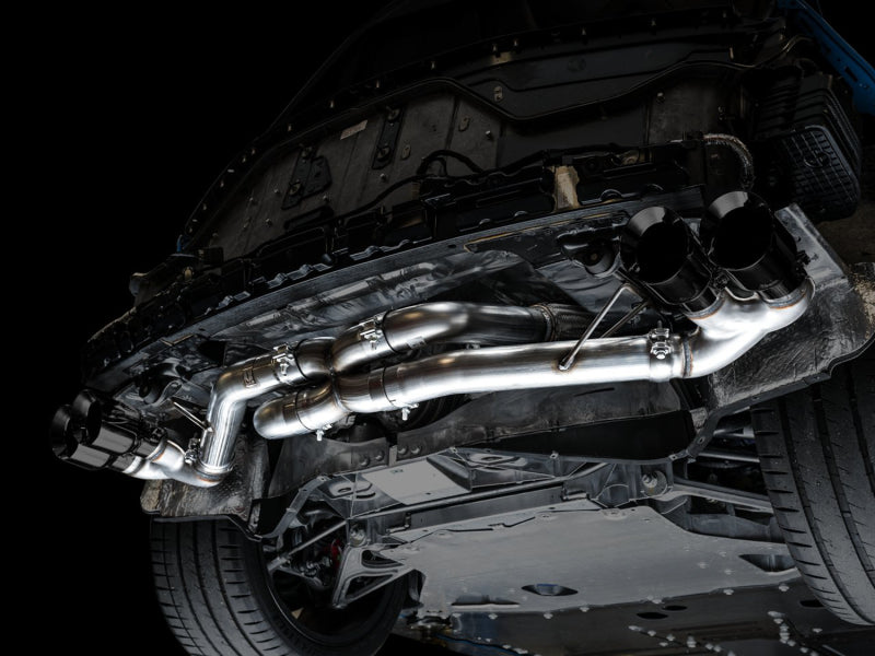 AWE Tuning 2020 Chevrolet Corvette (C8) Track Edition Exhaust - Quad Diamond Black Tips AWE Tuning 2020 Chevrolet Corvette (C8) Track Edition Exhaust - Quad Diamond Black Tips