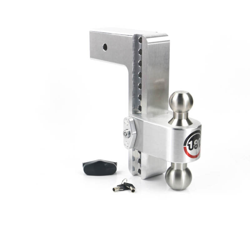 Weigh Safe 180 Hitch 10in Drop Hitch & 3in Shank (10K/21K GTWR) - Aluminum Weigh Safe 180 Hitch 10in Drop Hitch & 3in Shank (10K/21K GTWR) - Aluminum