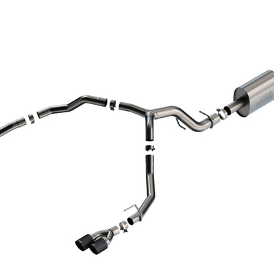 Borla 21-22 Chevrolet Tahoe 6.2L V8 2/4WD 4DR T-304 SS S-Type Cat-Back Exhaust w/ Carbon Fiber Tips