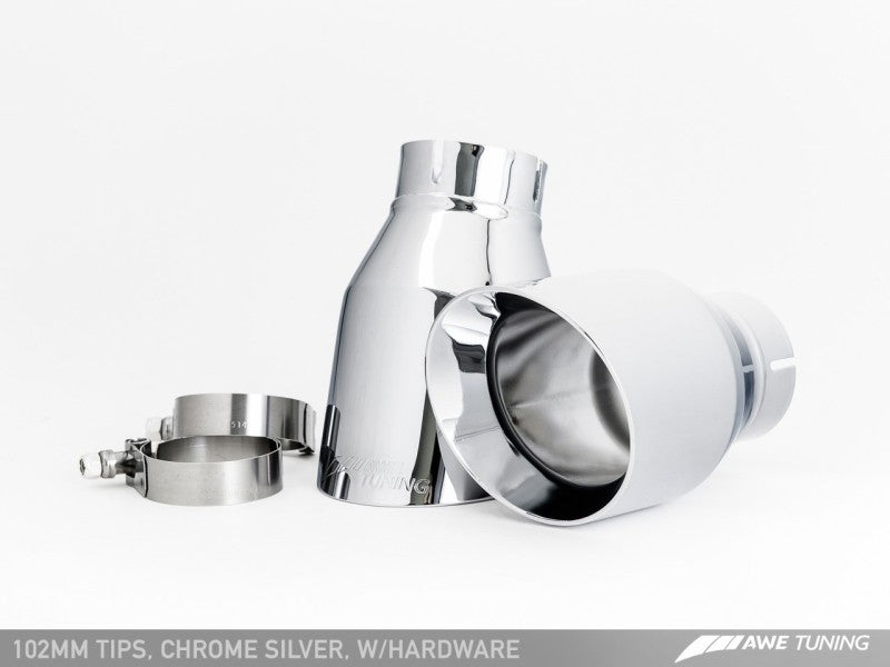 AWE Tuning Audi C7 A7 3.0T Touring Edition Exhaust - Dual Outlet Chrome Silver Tips AWE Tuning Audi C7 A7 3.0T Touring Edition Exhaust - Dual Outlet Chrome Silver Tips