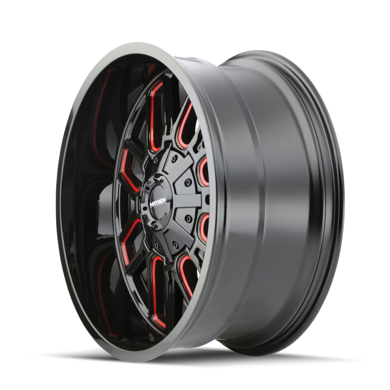 Mayhem 8107 Cogent 20x9 / 6x135 BP / 0mm Offset / 106mm Hub Black w/ Prism Red Wheel Mayhem 8107 Cogent 20x9 / 6x135 BP / 0mm Offset / 106mm Hub Black w/ Prism Red Wheel