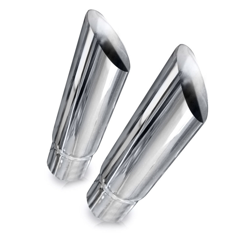 Stainless Works Angle Cut Resonator Tips 2in ID Inlet 3in Body Stainless Works Angle Cut Resonator Tips 2in ID Inlet 3in Body