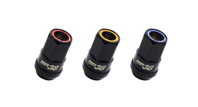 Wheel Mate Muteki HR38 Open End Lug Nuts 12x1.50 Black Chrome / Red Ring Wheel Mate Muteki HR38 Open End Lug Nuts 12x1.50 Black Chrome / Red Ring