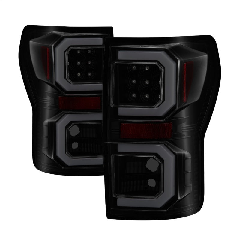 Spyder 07-13 Toyota Tundra V2 Light Bar LED Tail Lights - Smoke ALT-YD-TTU07V2-LB-BSM Spyder 07-13 Toyota Tundra V2 Light Bar LED Tail Lights - Smoke ALT-YD-TTU07V2-LB-BSM