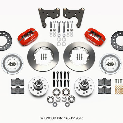 Wilwood Forged Dynalite Front Kit 11.00in Red 65-72 CDP C Body -Drum