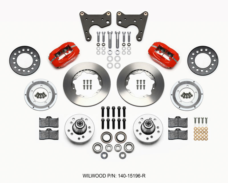 Wilwood Forged Dynalite Front Kit 11.00in Red 65-72 CDP C Body -Drum Wilwood Forged Dynalite Front Kit 11.00in Red 65-72 CDP C Body -Drum