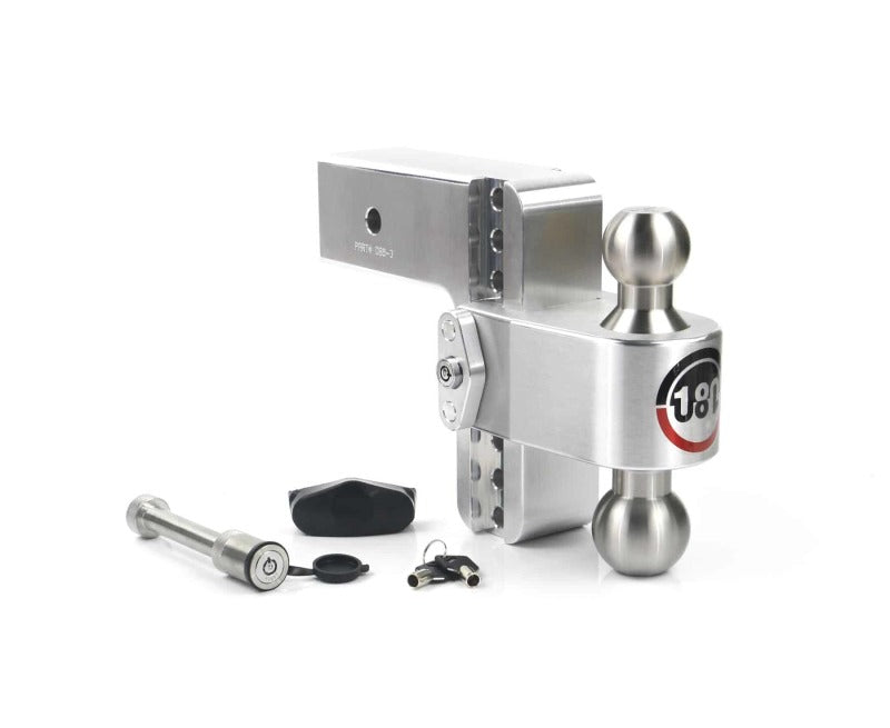 Weigh Safe 180 Hitch 6in Drop Hitch & 3in Shank (10K/21K GTWR) w/WS05 - Aluminum Weigh Safe 180 Hitch 6in Drop Hitch & 3in Shank (10K/21K GTWR) w/WS05 - Aluminum