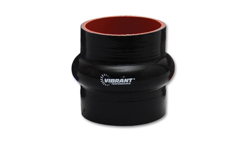 Vibrant 4 Ply Reinforced Silicone Hump Hose Connector - 2in I.D. x 3in long (BLACK) Vibrant 4 Ply Reinforced Silicone Hump Hose Connector - 2in I.D. x 3in long (BLACK)