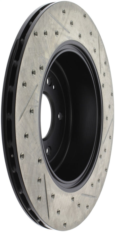 StopTech 10 Hyundai Genesis Coupe w/ Factory Brembo Slotted & Drilled Right Rear Rotor StopTech 10 Hyundai Genesis Coupe w/ Factory Brembo Slotted & Drilled Right Rear Rotor