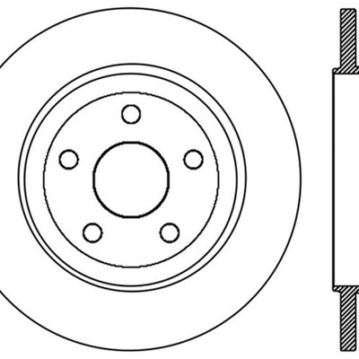 StopTech Slotted Sport Brake Rotor 11-15 Jeep Grand Cherokee (Excludes SRT8)