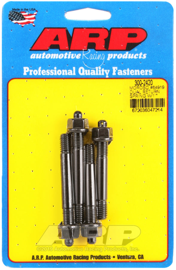 ARP Moroso 64919 Dual Return Spring w/ 1in Spacer Plate Pro Series Carb Stud Kit ARP Moroso 64919 Dual Return Spring w/ 1in Spacer Plate Pro Series Carb Stud Kit