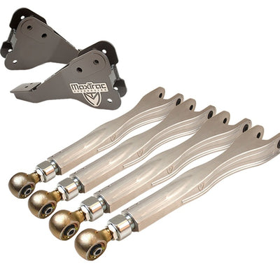MaxTrac 17-19 Ford F-250/350 4WD Dually 0-6in Adaptive 4-Link Arm Kit