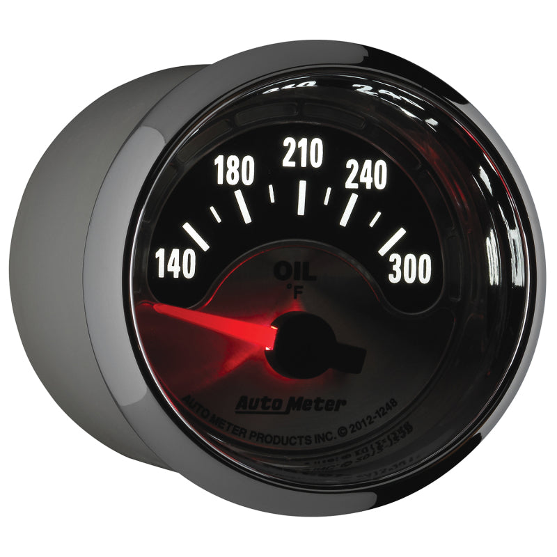 Autometer American Muscle 2-1/16in Short Sweep Electric 140-300 Deg F Oil Temp Gauge Autometer American Muscle 2-1/16in Short Sweep Electric 140-300 Deg F Oil Temp Gauge