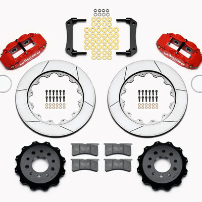 Wilwood Narrow Superlite 4R Rear Kit 14.00in Red Morrison Multilink IRS (2010-15 Camaro Based)