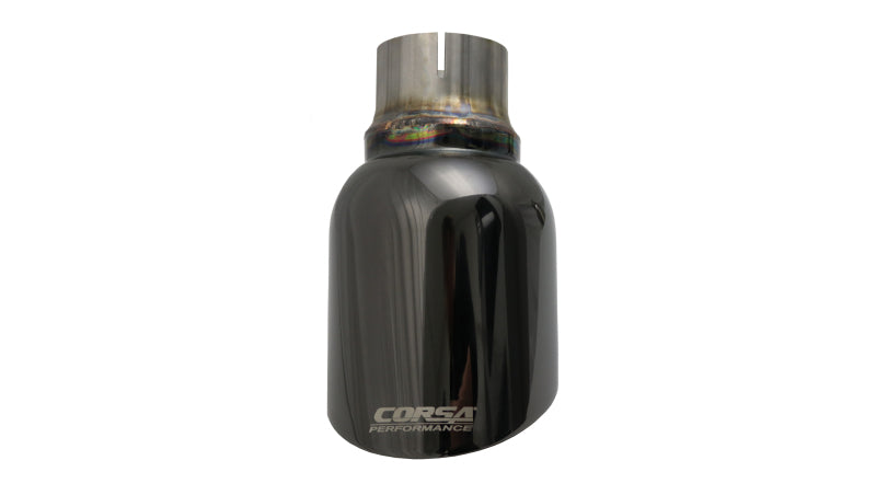 Corsa 2011-2024 Single Universal 2.5in Inlet / 4.5in Outlet Black PVD Pro-Series Tip Kit Corsa 2011-2024 Single Universal 2.5in Inlet / 4.5in Outlet Black PVD Pro-Series Tip Kit