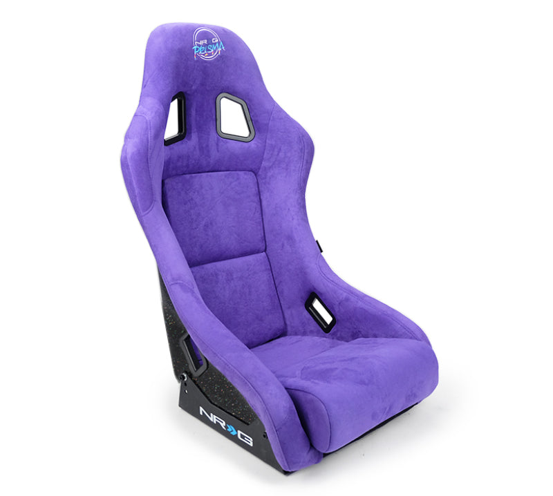 NRG FRP Bucket Seat PRISMA Edition w/ Pearlized Back Purple Alcantara - Medium NRG FRP Bucket Seat PRISMA Edition w/ Pearlized Back Purple Alcantara - Medium