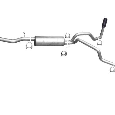 Gibson 99-03 GMC Sierra 1500 SL 5.3L 2.5in Cat-Back Dual Extreme Exhaust - Black Elite