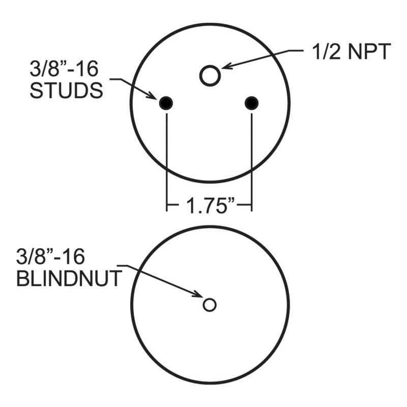 Firestone Ride-Rite Replacement Air Helper Spring 267C 1.5 (W217607882) Firestone Ride-Rite Replacement Air Helper Spring 267C 1.5 (W217607882)