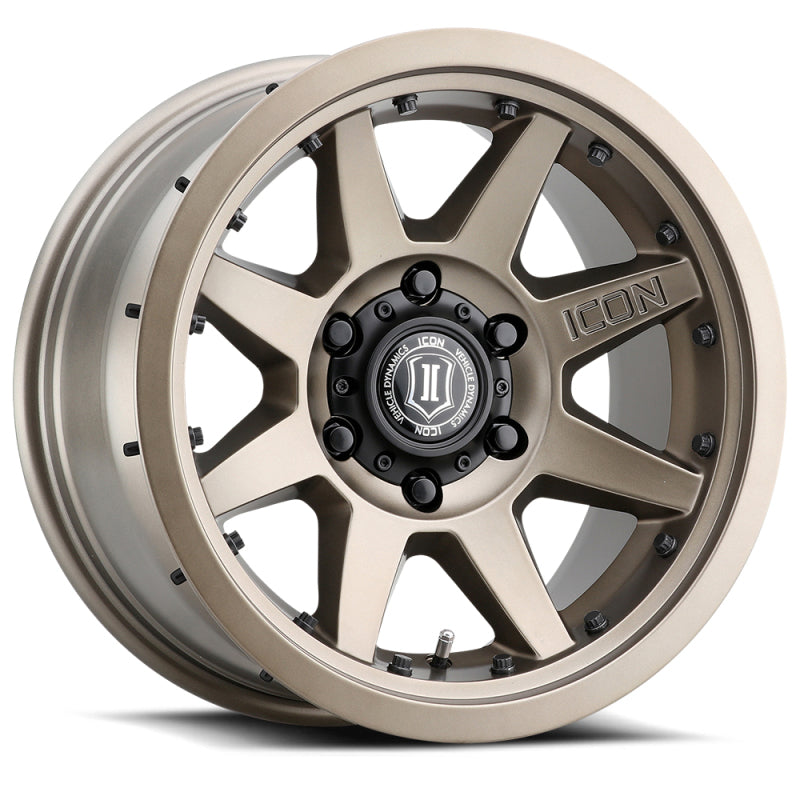 ICON Rebound Pro 17x8.5 5x5 -6mm Offset 4.5in BS 71.5mm Bore Bronze Wheel ICON Rebound Pro 17x8.5 5x5 -6mm Offset 4.5in BS 71.5mm Bore Bronze Wheel