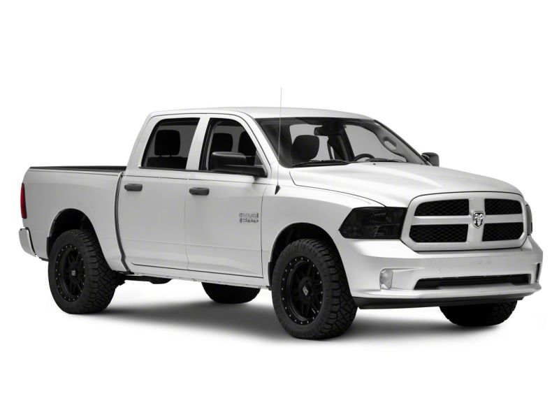 Raxiom 09-18 Dodge RAM 1500 Axial OEM Rep Headlights w/ Dual Bulb- Chrome Housing (Smoked Lens ) Raxiom 09-18 Dodge RAM 1500 Axial OEM Rep Headlights w/ Dual Bulb- Chrome Housing (Smoked Lens )