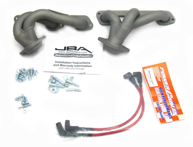 JBA 07-11 Jeep 3.8L V6 1-1/2in Primary Ti Ctd Cat4Ward Header JBA 07-11 Jeep 3.8L V6 1-1/2in Primary Ti Ctd Cat4Ward Header