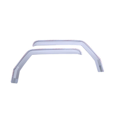 Putco 20-21 Jeep Gladiator JT/JL Element Chrome Window Visors (Front Only)