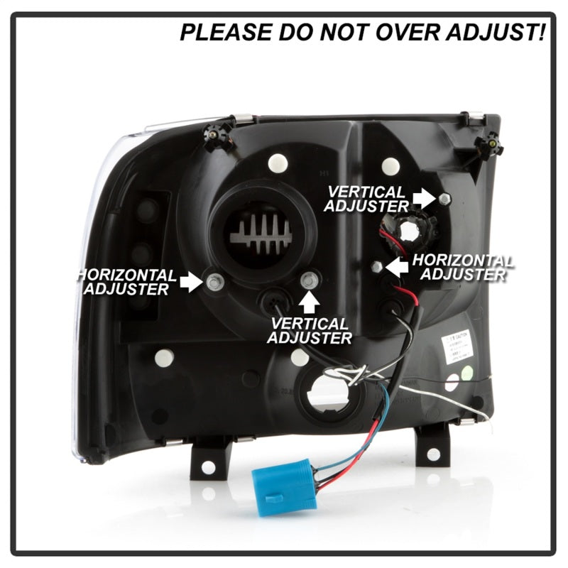 Spyder Ford F-250 99-04/Excursion 00-04 1 Piece LED Headlights - Black PRO-YD-FF25099V2PL-BK Spyder Ford F-250 99-04/Excursion 00-04 1 Piece LED Headlights - Black PRO-YD-FF25099V2PL-BK