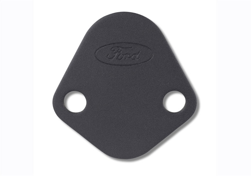 Ford Racing Fuel Pump Block Off Plate - Black Crinkle Finish w/ Ford Oval Ford Racing Fuel Pump Block Off Plate - Black Crinkle Finish w/ Ford Oval