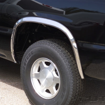 Putco 00-06 Chevrolet Suburban - Full w/o Fender Flares - 1.5in Wide Stainless Steel Fender Trim