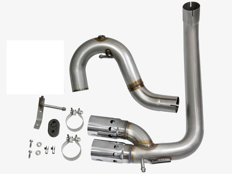 aFe Rebel Series DPF-Back 3in Side Exit SS Exhaust w/ IC Polished Tips 2016 GM Colorado/Canyon 2.8L aFe Rebel Series DPF-Back 3in Side Exit SS Exhaust w/ IC Polished Tips 2016 GM Colorado/Canyon 2.8L