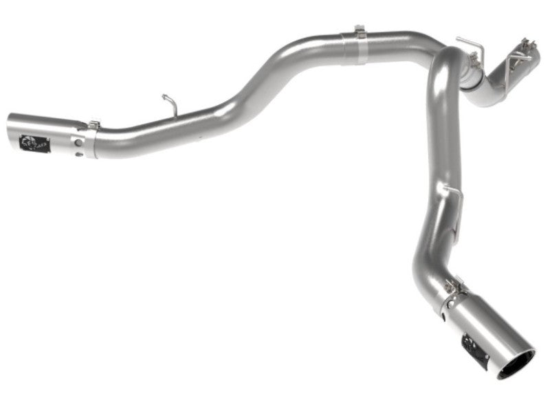 aFe Large Bore-HD 4in 409SS DPF-Back Exhaust System w/Polished Tips 20 GM Diesel Trucks V8-6.6L aFe Large Bore-HD 4in 409SS DPF-Back Exhaust System w/Polished Tips 20 GM Diesel Trucks V8-6.6L