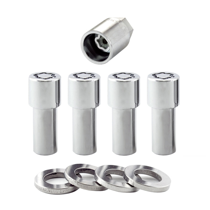McGard Wheel Lock Nut Set - 4pk. (X-Long Shank) 7/16-20 / 13/16 Hex / 2.165in. Length - Chrome McGard Wheel Lock Nut Set - 4pk. (X-Long Shank) 7/16-20 / 13/16 Hex / 2.165in. Length - Chrome