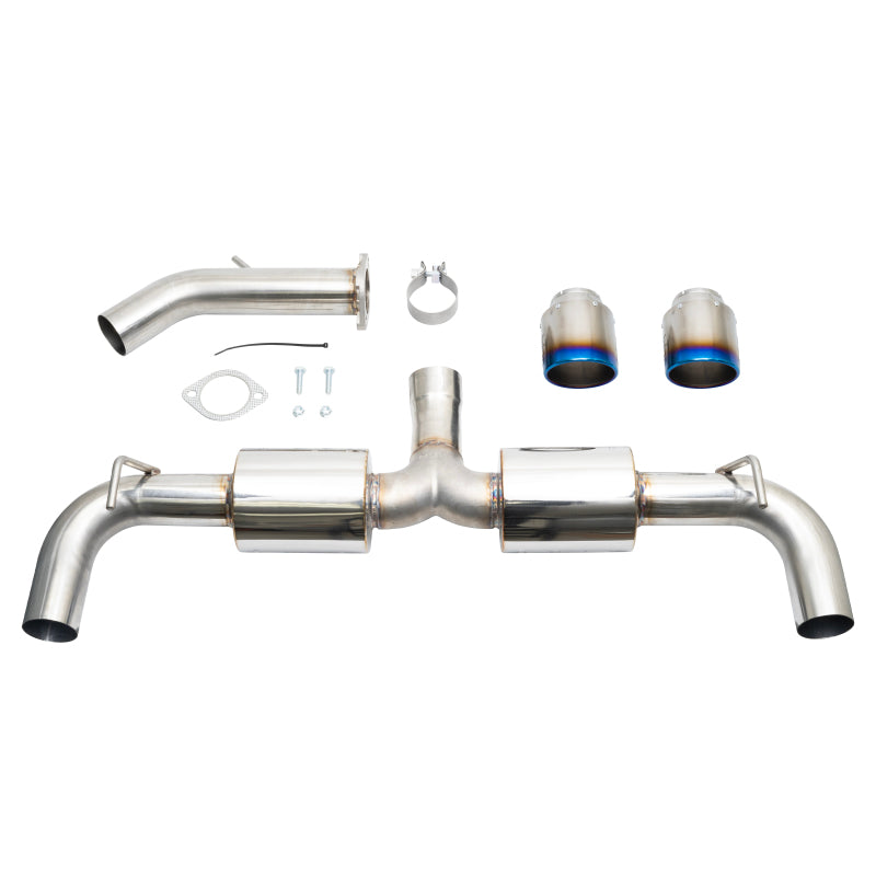 Injen 19-22 Hyundai Veloster N L4 2.0L Turbo Performance SS Axle Back Exhaust System - Burnt Ti Tips Injen 19-22 Hyundai Veloster N L4 2.0L Turbo Performance SS Axle Back Exhaust System - Burnt Ti Tips
